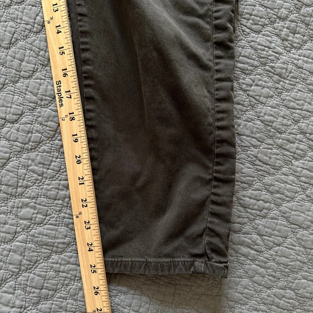 Zara Man Elastic Waist Drawstring Jogger Pants Brown Cotton Stretch Size Large
